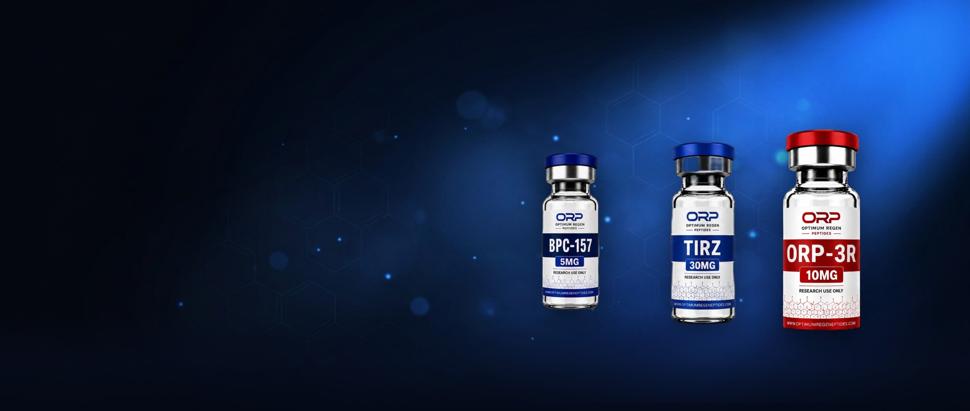 Optimum ReGen Peptides — high-purity research peptides, third-party tested and compounded in the USA
