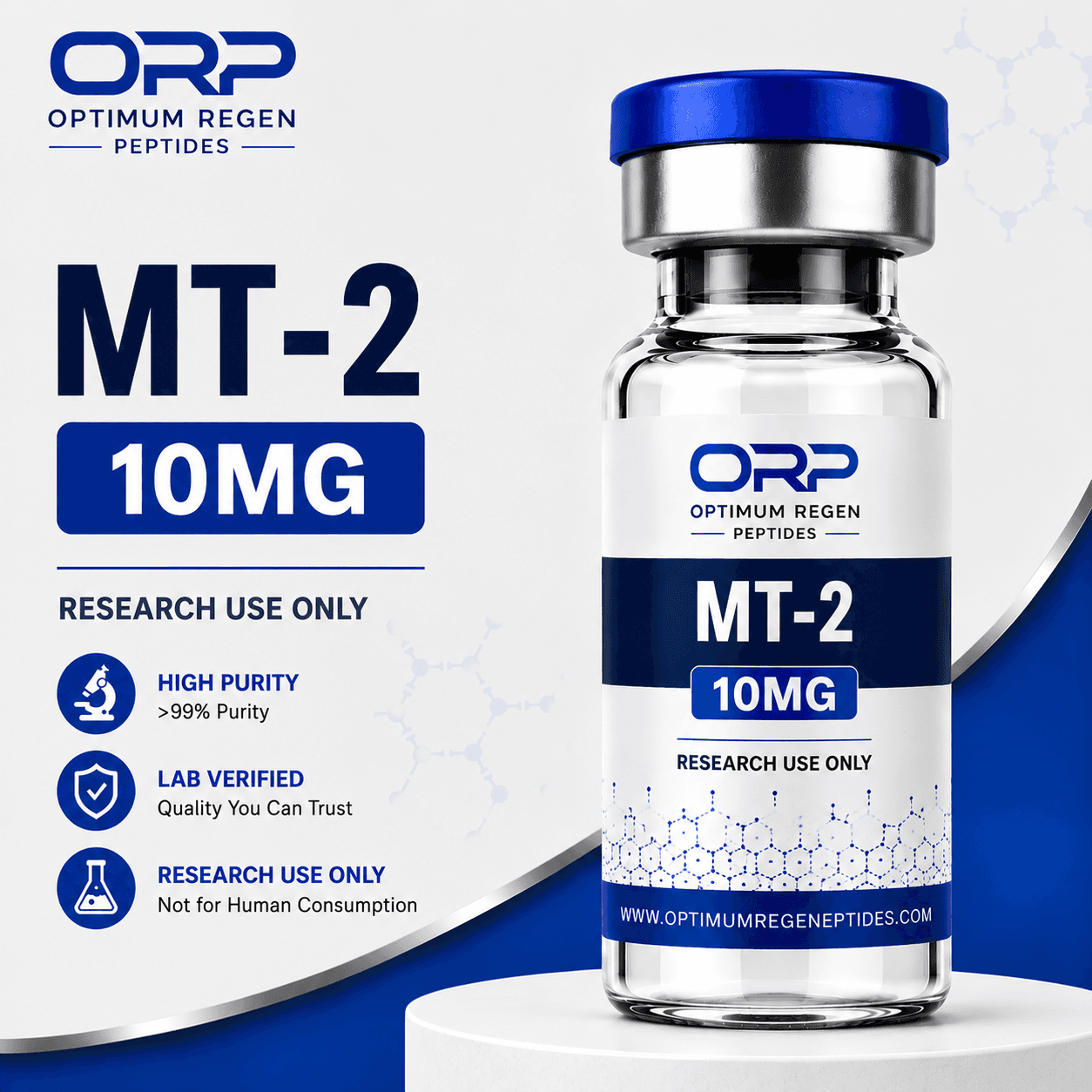 MT-2 research peptide vial — Optimum ReGen Peptides