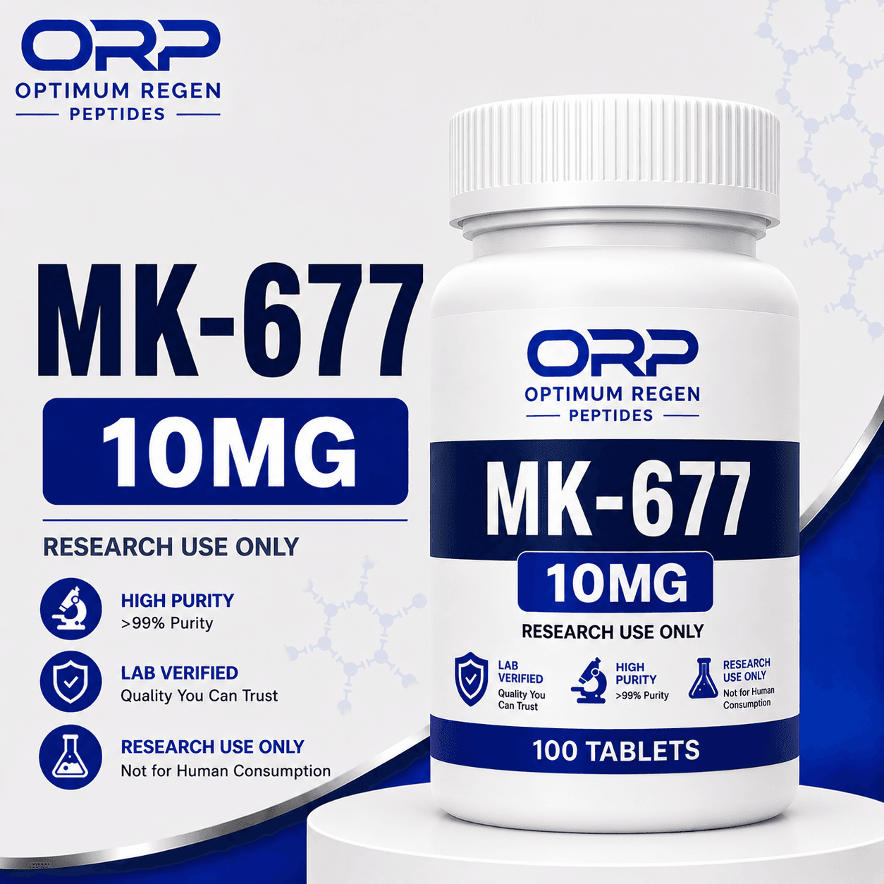 MK-677 research peptide vial β Optimum ReGen Peptides
