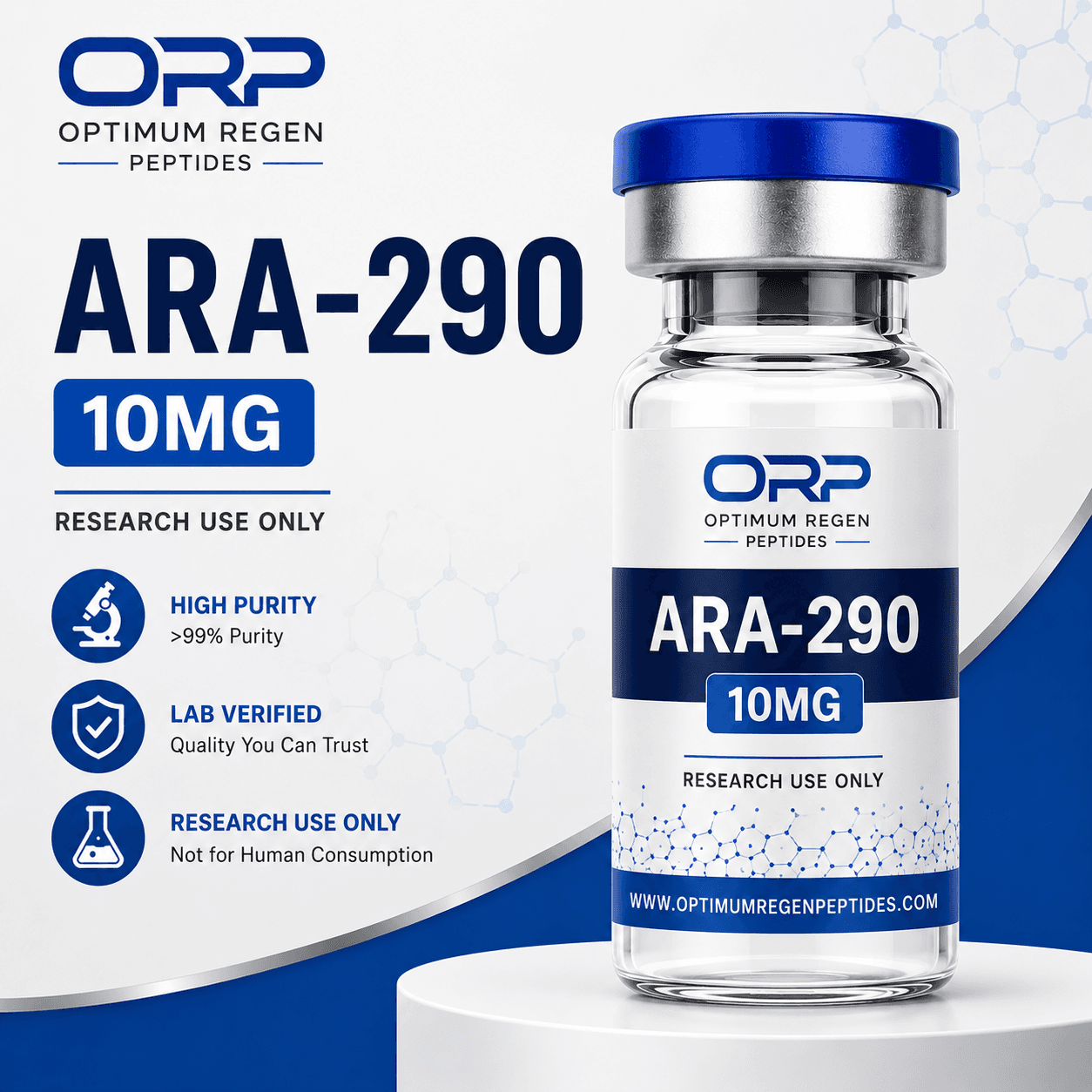 ARA-290 research peptide vial — Optimum ReGen Peptides