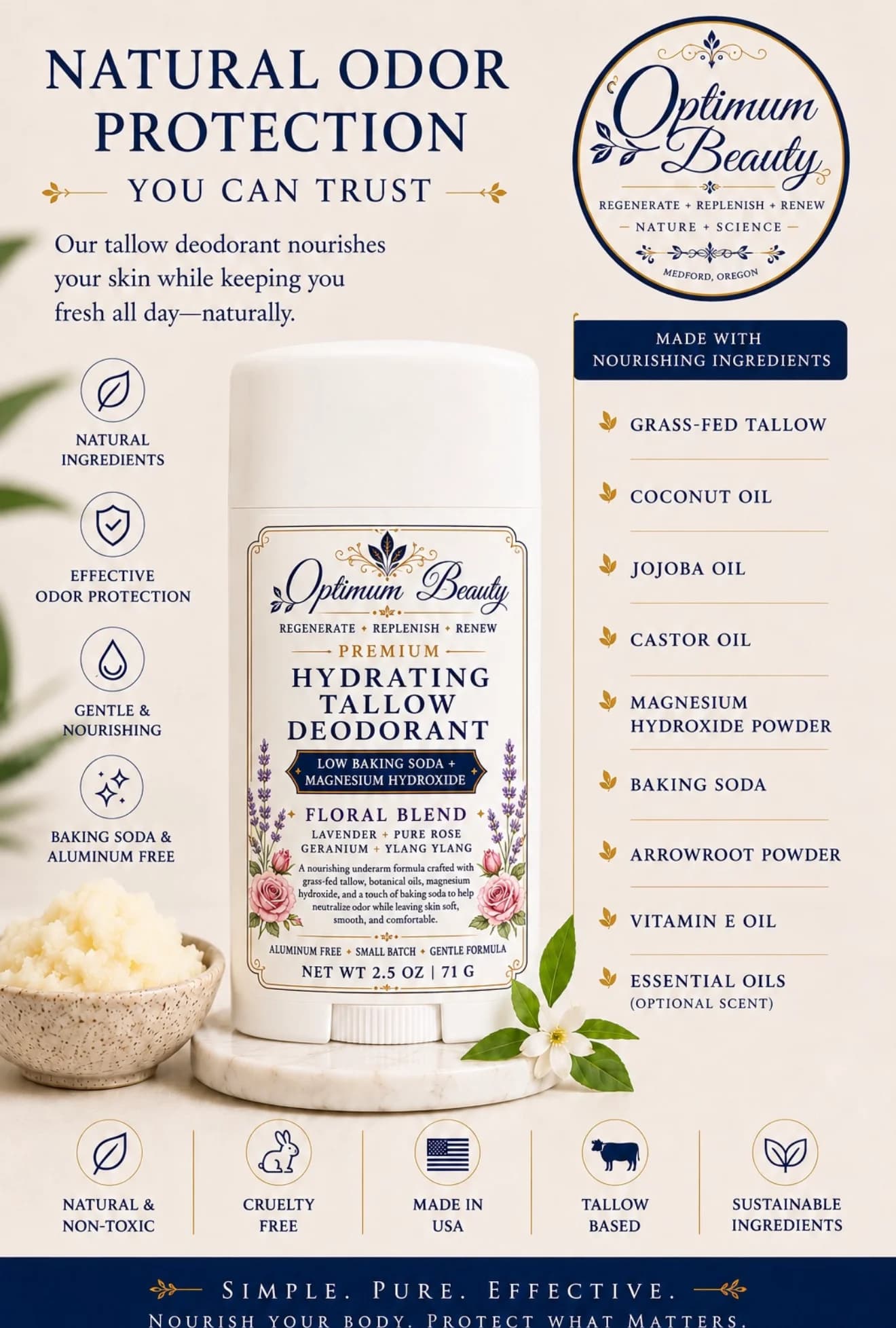 Women's Deodorant, Stick research vial