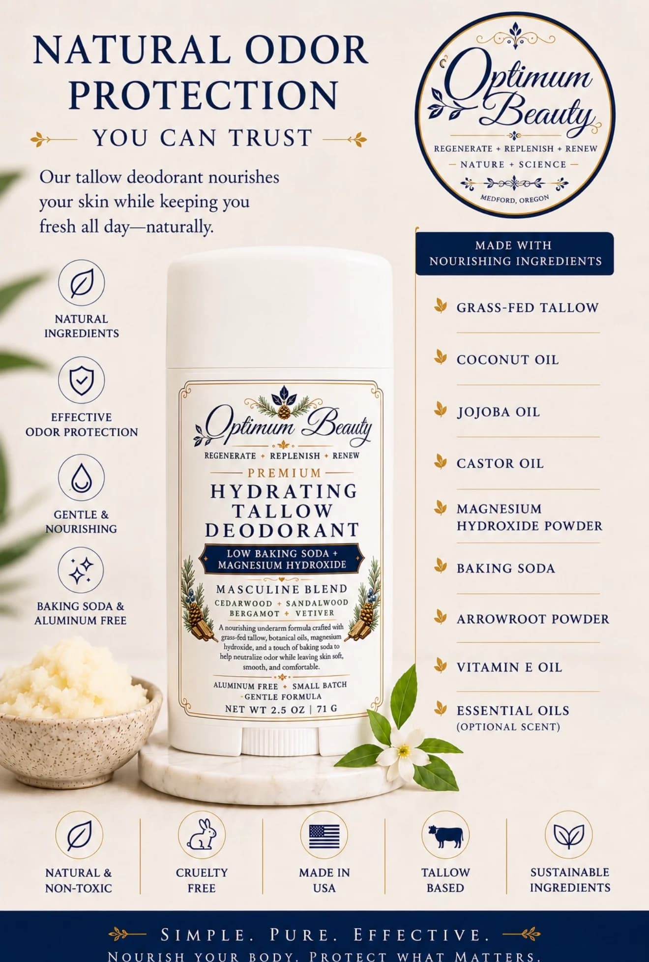 Men's Deodorant, Stick research vial