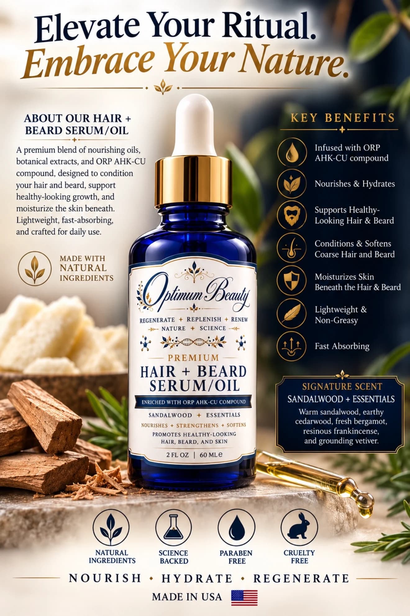 Hair Oil, Optimum Beauty