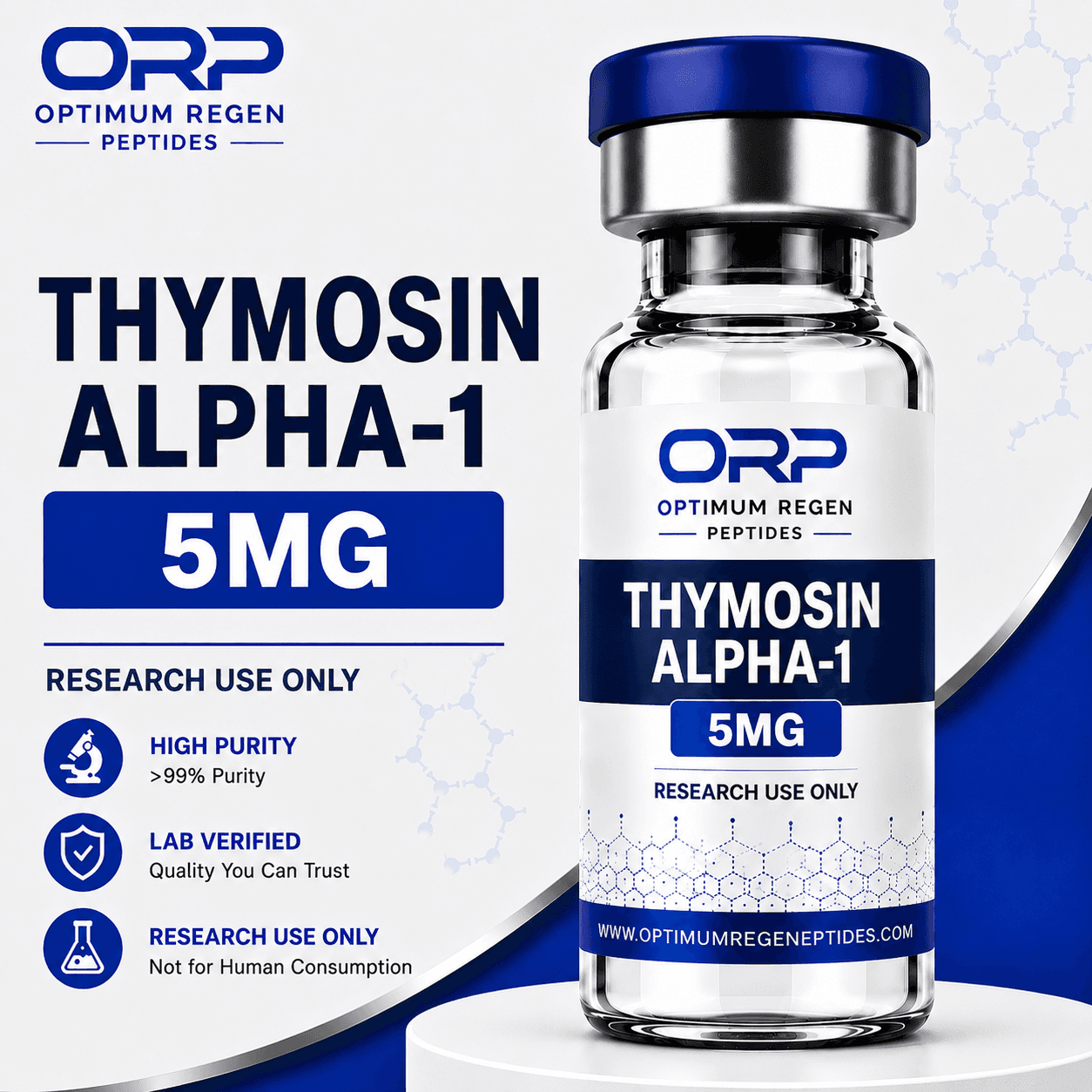 Thymosin Alpha-1 (TA-1) 5mg research vial