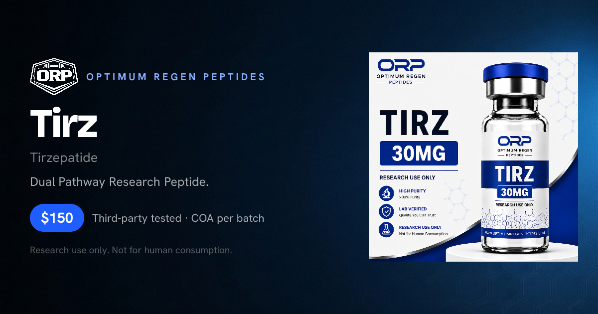 Buy Tirz (Tirzepatide) Peptide Online