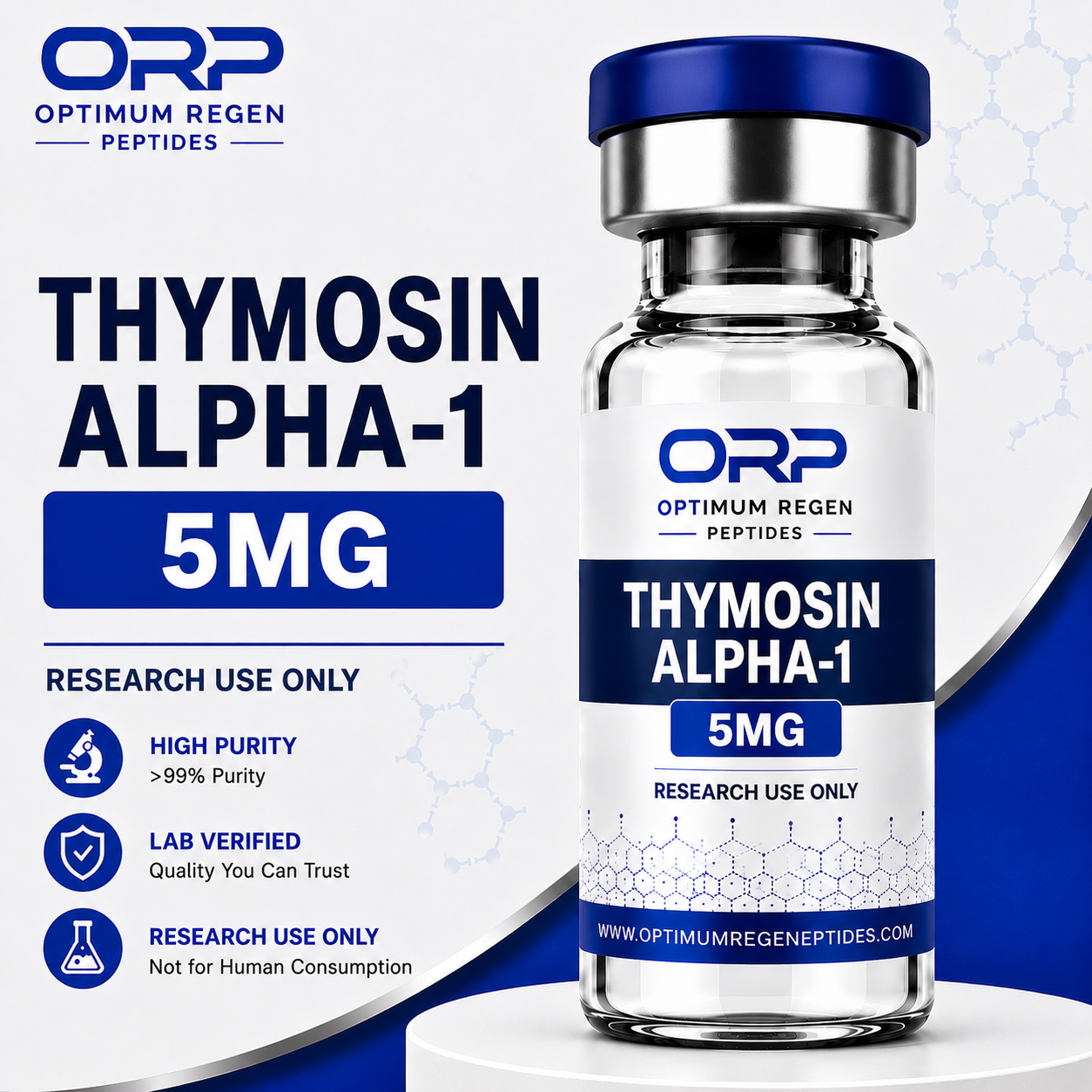 Thymosin Alpha-1 (TA-1) 5mg research vial